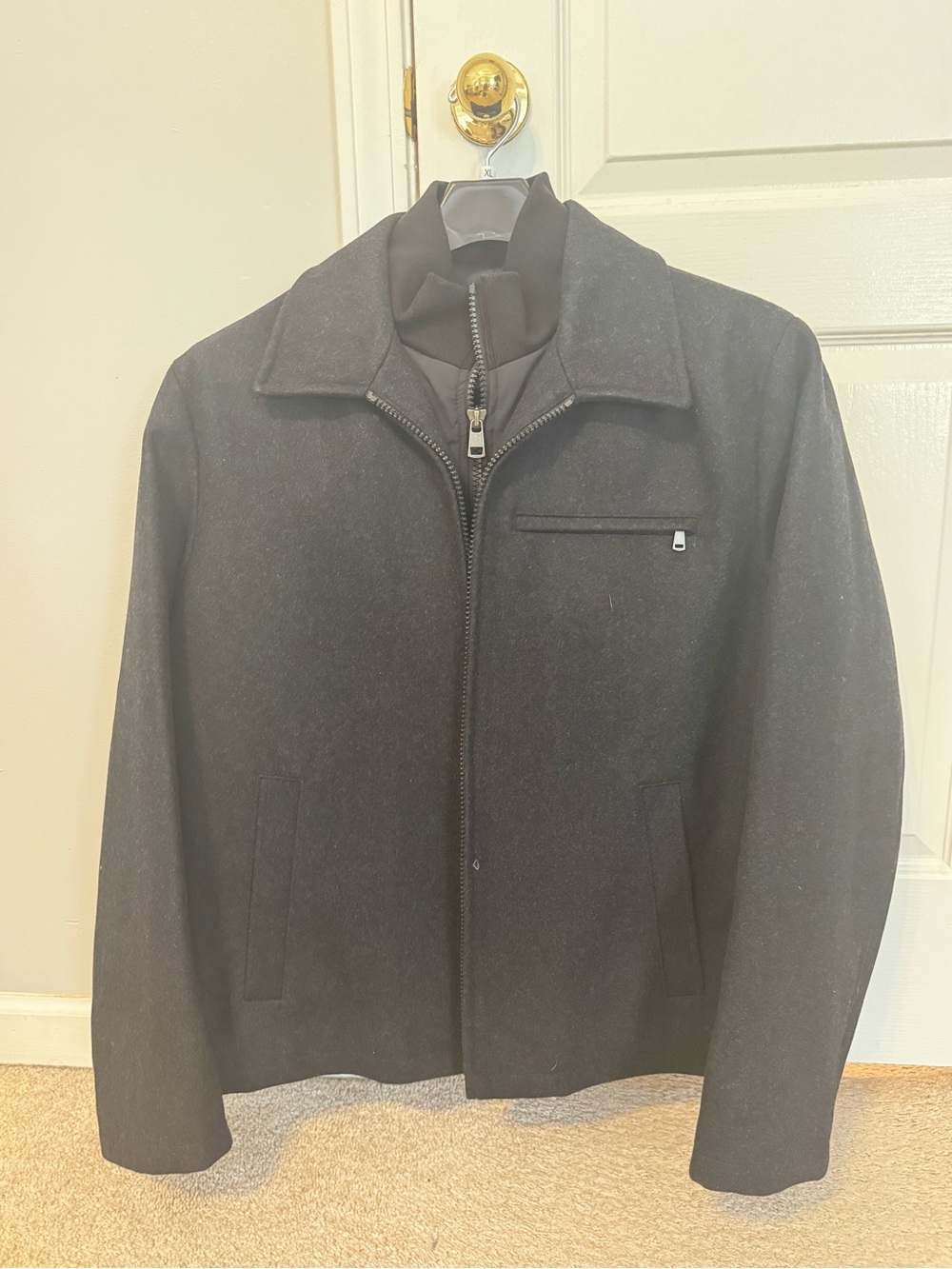 Murano Wool Blend Jacket in Black XL NWT